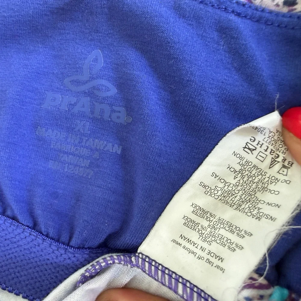 PrAna Paisley Geometric Cross-Back Dress Built Bra Mandala Sz XL Quinn Casual - Picture 9 of 11